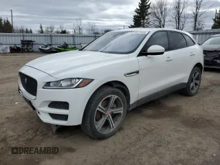 2017 Jaguar F-Pace 35t Premium with VIN SADCJ2BV2HA094830, listed as a Copart auction lot 52817025 with 112,582 mi miles and Salvage Title. Bid and sale history available at DreamBid. Image 1.