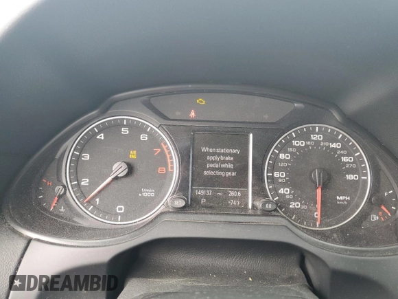 2012 Audi Q5 Prestige with VIN WA1WKAFP4CA101999, listed as a Copart auction lot 56594395 with 149,137 mi miles and Salvage title. Bid and sale history available at DreamBid. Image 9.