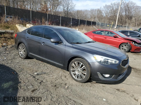 2015 Kia Cadenza Premium with VIN KNALN4D7XF5168637, listed as a Copart auction lot 46753885 with Not Provided miles and Clean Title. Bid and sale history available at carsss.com. Image 4.