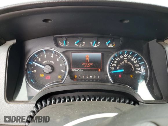2013 Ford F-150 XL with VIN 1FTFW1CF7DFE06987, listed as a Copart auction lot 54513175 with 195,547 mi miles and Salvage Title. Bid and sale history available at carsss.com. Image 9.