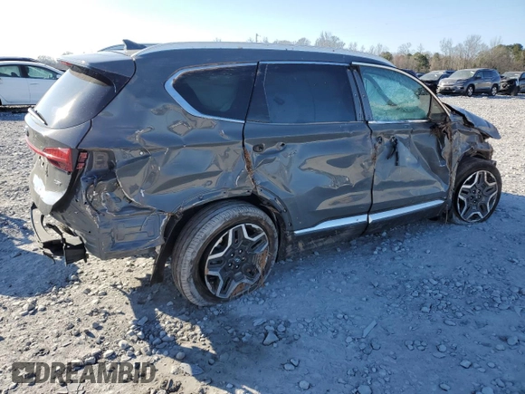 2023 Hyundai Santa Fe Limited with VIN 5NMS44AL7PH486152, listed as a Copart auction lot 46529495 with 0 mi miles and Salvage Title. Bid and sale history available at carsss.com. Image 3.