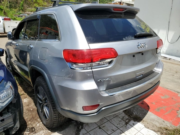 2017 Jeep Grand Cherokee Limited with VIN 1C4RJFBG1HC644568, listed as a Copart auction lot 59179264 with 0 mi miles and Non Repairable. Bid and sale history available at carsss.com. Image 2.