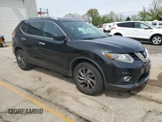2016 Nissan Rogue S with VIN 5N1AT2MV7GC816401, listed as a Copart auction lot 53946055 with 154,160 mi miles and Salvage Title. Bid and sale history available at DreamBid. Image 4.