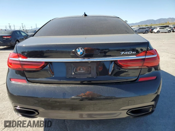 2018 BMW 7 Series 740e xDrive iPerformance with VIN WBA7J2C50JG938505, listed as a Copart auction lot 50485725 with 94,535 mi miles and Salvage Title. Bid and sale history available at carsss.com. Image 6.