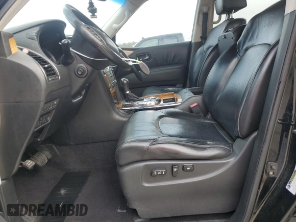 2012 Infiniti QX56 8-passenger with VIN JN8AZ2ND8C9715923, listed as a Copart auction lot 79192944 with 250,177 mi miles and Salvage Title. Bid and sale history available at carsss.com. Image 7.