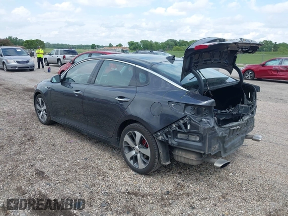 2018 Kia Optima SX with VIN 5XXGW4L24JG189561, listed as a IAAI auction lot 42308930 with 127,908 mi miles and . Bid and sale history available at DreamBid. Image 3.
