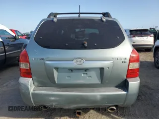 2007 Hyundai Tucson SE with VIN KM8JN12DX7U669516, listed as a Copart auction lot 75064014 with 60,360 mi miles and Salvage Title. Bid and sale history available at carsss.com. Image 6.