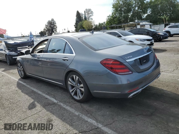 2018 Mercedes-Benz S S 450 with VIN WDDUG6GB8JA358763, listed as a Copart auction lot 51152115 with 39,616 mi miles and Salvage Title. Bid and sale history available at carsss.com. Image 2.
