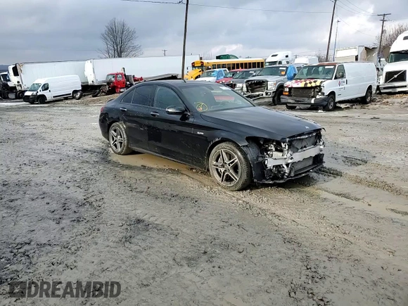 2019 Mercedes-Benz C 43 AMG with VIN 55SWF6EB4KU292857, listed as a Copart auction lot 47214505 with 30,200 mi miles and Salvage title. Bid and sale history available at DreamBid. Image 11.