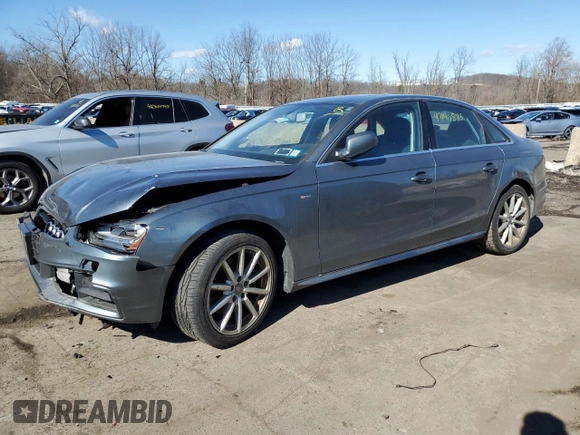 2016 Audi A4 Premium with VIN WAUBFAFL9GN015797, listed as a Copart auction lot 47140885 with 178,053 mi miles and Salvage Title. Bid and sale history available at carsss.com. Image 1.