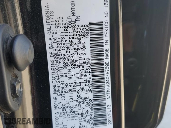 2014 Toyota Tacoma PreRunner with VIN 3TMJU4GN8EM160990, listed as a Copart auction lot 55619165 with 96,327 mi miles and Salvage Title. Bid and sale history available at DreamBid. Image 13.