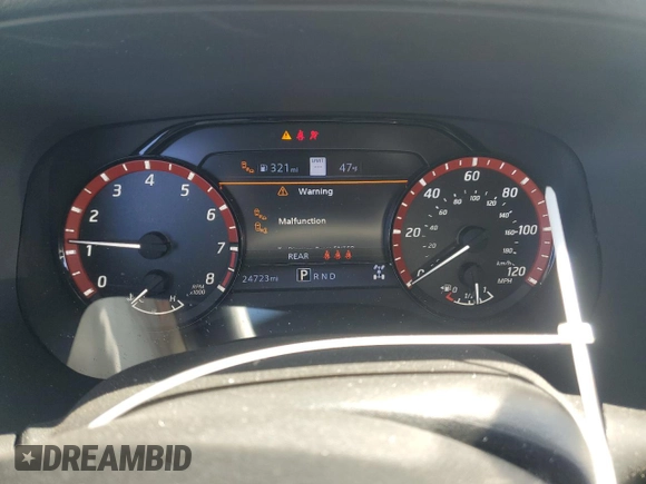 2024 Nissan Frontier Pro-4X with VIN 1N6ED1EK7RN610467, listed as a Copart auction lot 50138015 with 24,723 mi miles and Salvage title. Bid and sale history available at DreamBid. Image 9.