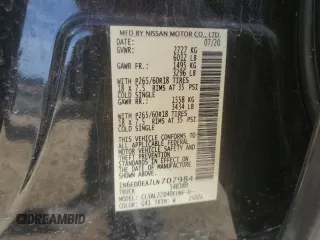 2020 Nissan Frontier SV z VIN 1N6ED0EA7LN707984, wystawiony jako Copart lot #49252205 z przebiegiem 47 629 mil mil oraz Czysty tytuł • Clean title. Historia ofert i sprzedaży dostępna na DreamBid. Obrazek 13.