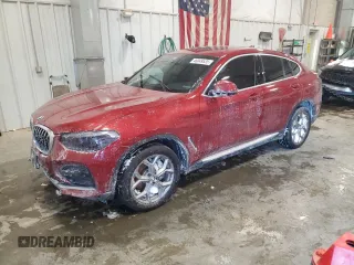 2020 BMW X4 xDrive30i with VIN 5UX2V1C08L9C64693, listed as a Copart auction lot 46049535 with 0 mi miles and Salvage Title. Bid and sale history available at carsss.com. Image 1.