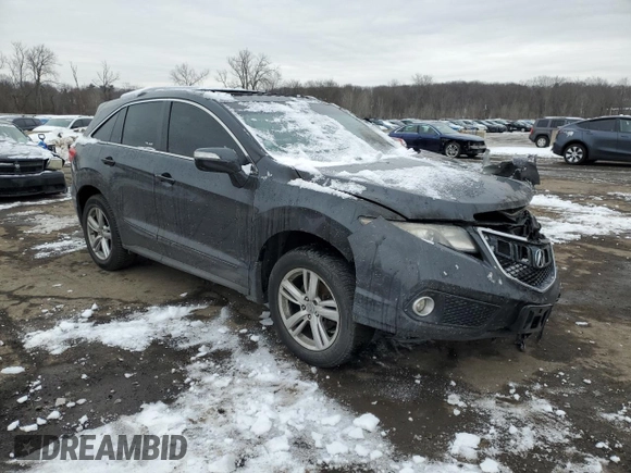 2014 Acura RDX Tech Pkg with VIN 5J8TB4H55EL010626, listed as a Copart auction lot 53774865 with 0 mi miles and Non Repairable. Bid and sale history available at carsss.com. Image 4.