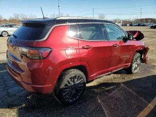 2022 Jeep Compass (RED) Edition with VIN 3C4NJDCB8NT180877, listed as a Copart auction lot 79696784 with 26,762 mi miles and Non repairable. Bid and sale history available at DreamBid. Image 3.