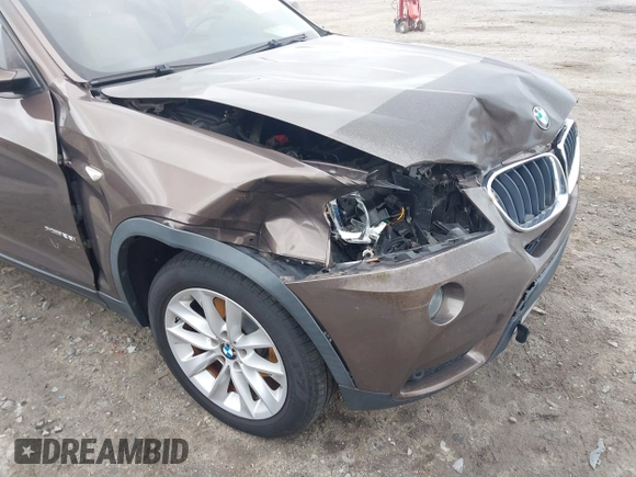 2013 BMW X3 xDrive28i with VIN 5UXWX9C50DLK59656, listed as a IAAI auction lot 41899196 with 130,417 mi miles. Bid and sale history available at carsss.com. Image 17.