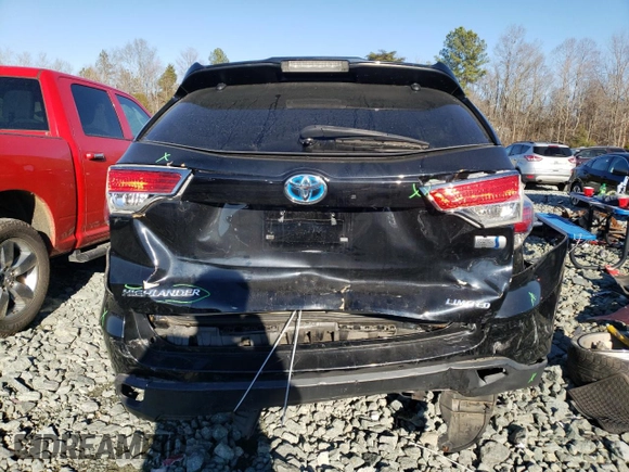 2015 Toyota Highlander Hybrid Limited with VIN 5TDDCRFH8FS011621, listed as a Copart auction lot 72990882 with 0 mi miles. Bid and sale history available at carsss.com. Image 6.