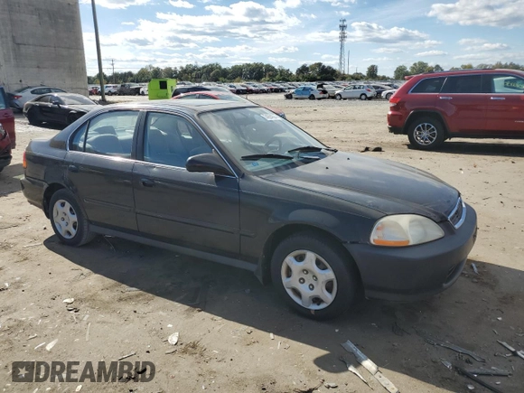 1998 Honda Civic EX with VIN 2HGEJ8645WH526772, listed as a Copart auction lot 74694624 with 195,038 mi miles and Salvage Title. Bid and sale history available at carsss.com. Image 4.