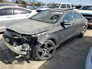 2015 Mercedes-Benz CLA 250 with VIN WDDSJ4EB4FN165302, listed as a Copart auction lot 41458985 with 78,956 mi miles and Salvage Title. Bid and sale history available at DreamBid. Image 1.