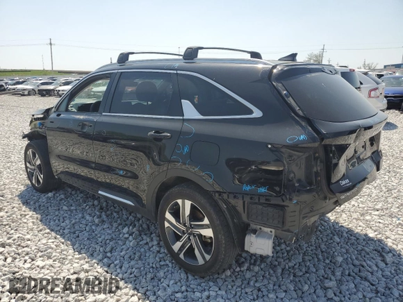 2023 Kia Sorento EX z VIN KNDRHDLG8P5166926, wystawiony jako Copart lot #52593285 z przebiegiem 59 773 mil mil oraz Szkody całkowita. Historia ofert i sprzedaży dostępna na DreamBid. Obrazek 2.