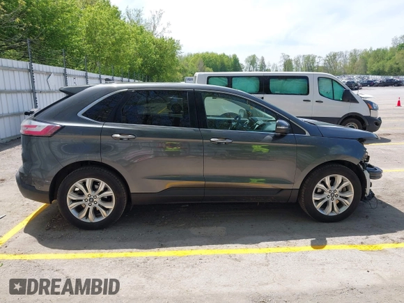 2020 Ford Edge Titanium with VIN 2FMPK4K96LBA56972, listed as a IAAI auction lot 42246224 with 109,463 mi miles and . Bid and sale history available at DreamBid. Image 14.