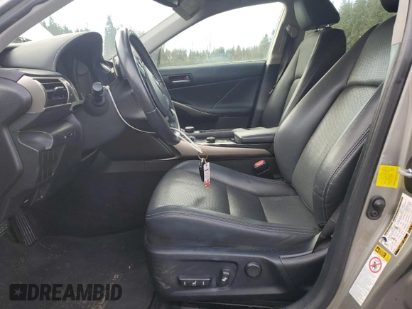 2014 Lexus IS 250 with VIN JTHBF1D21E5032098, listed as a Copart auction lot 50249285 with 81,821 mi miles and Salvage Title. Bid and sale history available at DreamBid. Image 7.