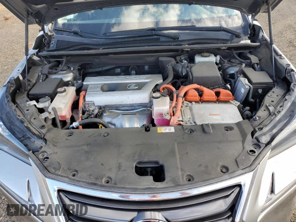 2017 Lexus NX 300h with VIN JTJBJRBZ5H2051142, listed as a Copart auction lot 78852014 with 55,956 mi miles and Salvage Title. Bid and sale history available at DreamBid. Image 14.