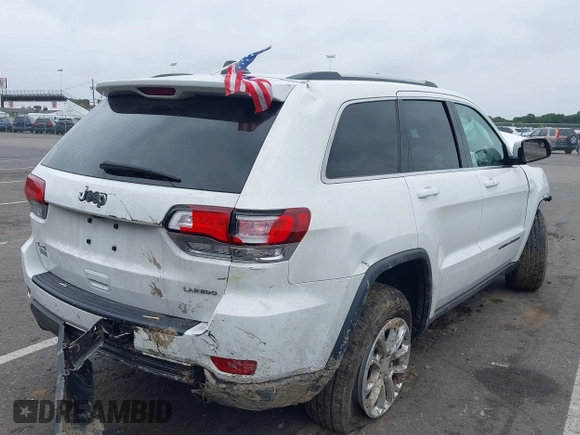 2021 Jeep Grand Cherokee Laredo X with VIN 1C4RJFAG9MC771869, listed as a IAAI auction lot 40444150 with 45,868 mi miles and . Bid and sale history available at DreamBid. Image 4.
