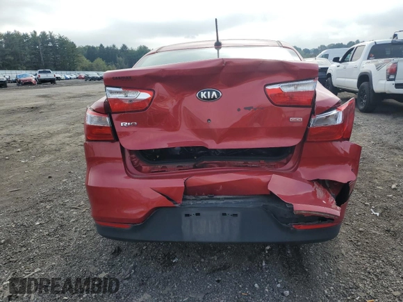 2017 Kia Rio LX with VIN KNADM4A31H6120515, listed as a Copart auction lot 74614204 with 83,204 mi miles and Salvage Title. Bid and sale history available at carsss.com. Image 6.