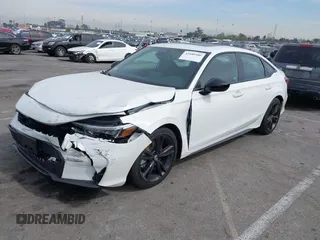 2025 Honda Civic Si with VIN 2HGFE1E52SH473243, listed as a IAAI auction lot 41680486 with 870 mi miles and . Bid and sale history available at DreamBid. Image 2.