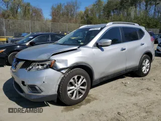 2015 Nissan Rogue SV with VIN KNMAT2MT7FP510292, listed as a Copart auction lot 51860795 with 131,746 mi miles and Salvage Title. Bid and sale history available at DreamBid. Image 1.