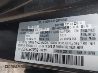 2017 Mazda CX-5 Touring with VIN JM3KFACL3H0148312, listed as a IAAI auction lot 41844634 with 68,534 mi miles and . Bid and sale history available at carsss.com. Image 9.