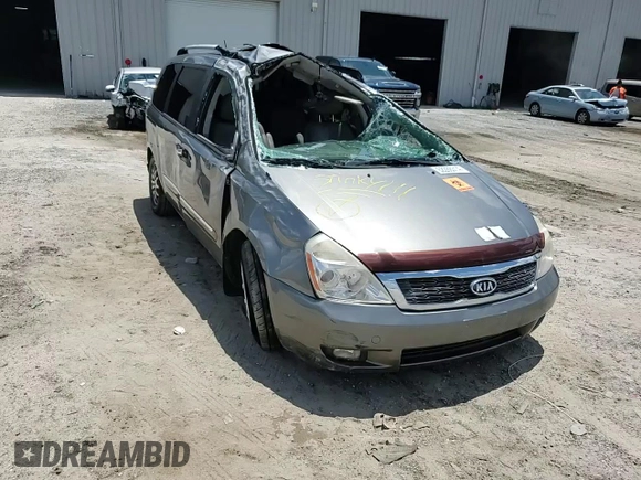 2012 Kia Sedona EX with VIN KNDMH4C71C6427585, listed as a Copart auction lot 62286314 with 0 mi miles and Salvage Title. Bid and sale history available at carsss.com. Image 11.
