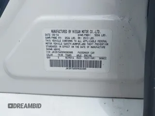 2015 Infiniti Q50 Premium with VIN JN1BV7AR5FM390985, listed as a IAAI auction lot 42641031 with 117,060 mi miles and . Bid and sale history available at DreamBid. Image 9.