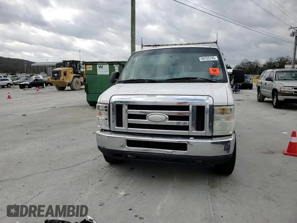 2008 Ford Econoline Passenger XL with VIN 1FMNE11W48DA43630, listed as a Copart auction lot 49705745 with 151,622 mi miles and Salvage Title. Bid and sale history available at DreamBid. Image 11.