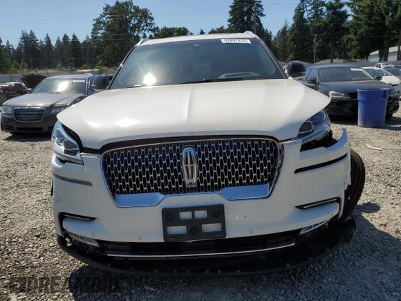 2022 Lincoln Aviator Reserve with VIN 5LM5J7XC3NGL21744, listed as a Copart auction lot 62887815 with 33,714 mi miles and Salvage title. Bid and sale history available at DreamBid. Image 5.