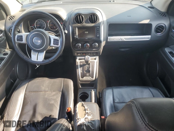 2017 Jeep Compass Latitude with VIN 1C4NJDEB4HD164960, listed as a Copart auction lot 59114645 with 118,921 mi miles and Salvage title. Bid and sale history available at DreamBid. Image 8.