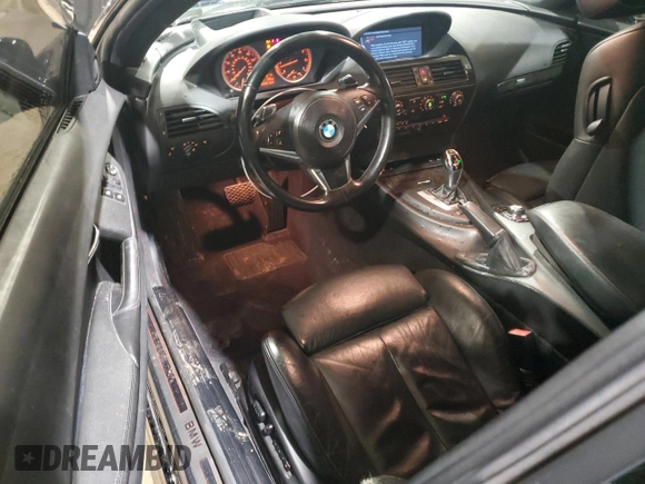 2010 BMW 6 Series 650i with VIN WBAEA5C53ACV92966, listed as a Copart auction lot 43956365 with 215,805 mi miles and Salvage Title. Bid and sale history available at carsss.com. Image 8.