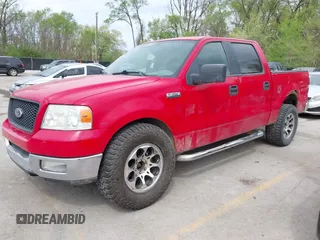 2005 Ford F-150 XLT with VIN 1FTPW12505FB56152, listed as a IAAI auction lot 42034990 with 257,822 mi miles. Bid and sale history available at carsss.com. Image 2.