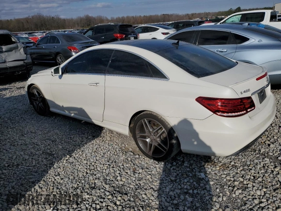 2016 Mercedes-Benz E-Class E 400 with VIN WDDKJ6FB0GF348458, listed as a Copart auction lot 87701385 with 124,867 mi miles and Salvage Title. Bid and sale history available at carsss.com. Image 2.