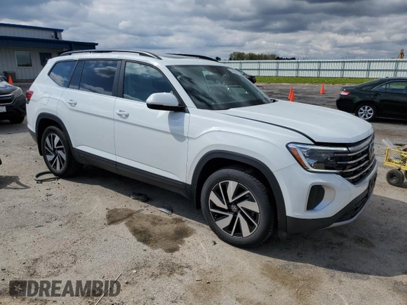 2024 Volkswagen Atlas SE with VIN 1V2KR2CA0RC551778, listed as a Copart auction lot 55583095 with 10,854 mi miles and Salvage title. Bid and sale history available at DreamBid. Image 4.