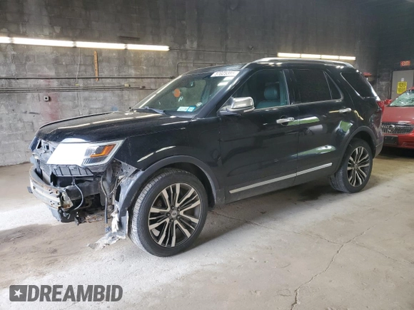 2016 Ford Explorer Platinum with VIN 1FM5K8HT9GGC56020, listed as a Copart auction lot 57025385 with 139,316 mi miles and Salvage Title. Bid and sale history available at DreamBid. Image 1.