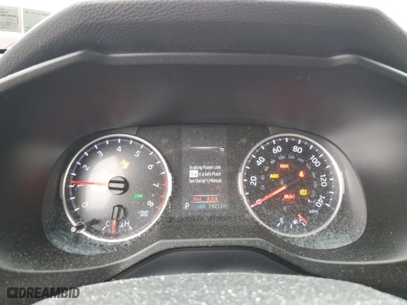 2019 Toyota RAV4 LE with VIN 2T3G1RFV4KC008752, listed as a Copart auction lot 47179475 with 74,212 mi miles and Salvage Title. Bid and sale history available at carsss.com. Image 9.