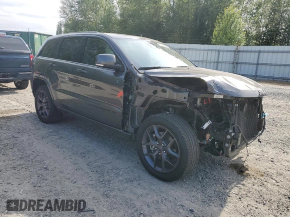 2021 Jeep Grand Cherokee Limited with VIN 1C4RJFBG3MC678473, listed as a Copart auction lot 61011925 with 20,585 mi miles and Salvage title. Bid and sale history available at DreamBid. Image 4.