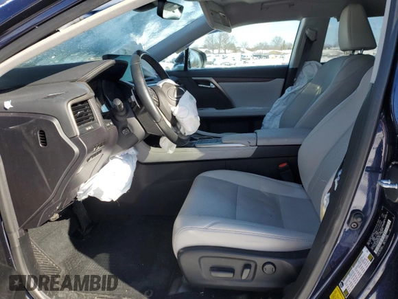 2022 Lexus RX with VIN 2T2HZMDA0NC362146, listed as a Copart auction lot 88264515 with 0 mi miles and Salvage Title. Bid and sale history available at carsss.com. Image 7.