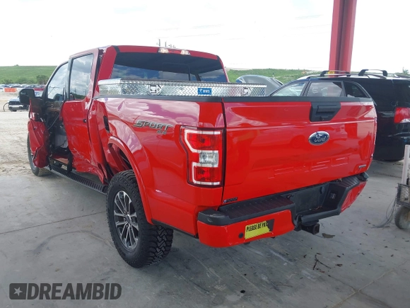 2020 Ford F-150 XL with VIN 1FTEW1EP5LFB65401, listed as a IAAI auction lot 42572733 with 30,280 mi miles and . Bid and sale history available at DreamBid. Image 3.