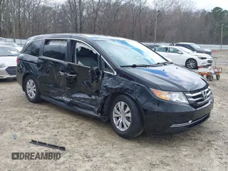 2016 Honda Odyssey EX-L with VIN 5FNRL5H64GB165341, listed as a IAAI auction lot 41728724 with 93,611 mi miles. Bid and sale history available at carsss.com. Image 1.