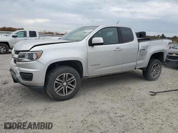 2020 Chevrolet Colorado 2WD Work Truck with VIN 1GCHSBEN7L1143846, listed as a Copart auction lot 78406494 with 76,582 mi miles and Salvage title. Bid and sale history available at DreamBid. Image 1.