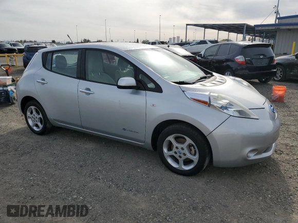 2011 Nissan LEAF SL-e with VIN JN1AZ0CP5BT009476, listed as a Copart auction lot 52208025 with 144,475 mi miles and Clean Title. Bid and sale history available at carsss.com. Image 4.